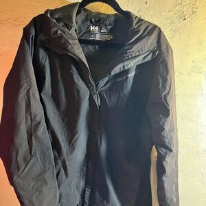 Helly Hansen Black Ski Snow Jacket High Collar Water-Resistant